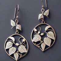 Retro-style Fashionable Creative Leaf Womens Earrings