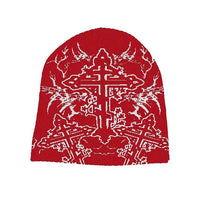 Winter Warm Leisure Fashion Cross Knitted Hat