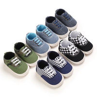 Fashionable And Cute 0-1 Year Old Baby Rubber-soled Canvas Toddler Shoes