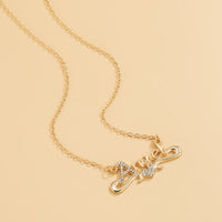 Sexy Heart-shaped Diamond Letter Single-layer Waist Chain