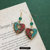 Retro Minority Design Nepal Exotic Tibetan Style Earrings