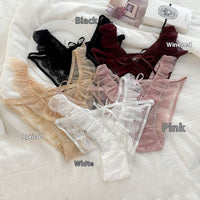 Women's Japanese Sexy Lace Ruffles Thin Seamless Underwear