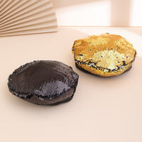 European And American Trendy Fashion Small Sequin Beret For Outdoor Outings, Suitable For All Occasions, Versatile For Painting And Photography.