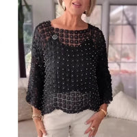 Womens Stylish Casual Top With A Sophisticated High-end Vibe
