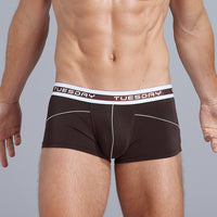 Solid Color Breathable Men's Boxers Youth Loose And Comfortable Men's Underpants
