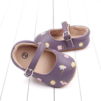 Baby Girl Soft Bottom Embroidered Flower Breathable Toddler Shoes