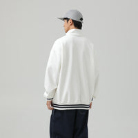 Zipper Badge Sweater For Men And Women