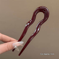Acrylic Women's Hairpin Back Head Updo Pin