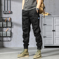 Multi-pocket Washed Cotton Micro-stretch Slacks
