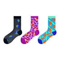 Original Women's Socks Summer Thin Mixed Color Stripe Tube Socks Mesh Cotton Boneless Personality Cartoon Color Socks For Women
