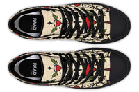 Printed Couple High Top Canvas Shoes