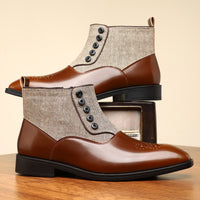 British Style Retro Business Formal Wear Leather Shoes Men's Versatile