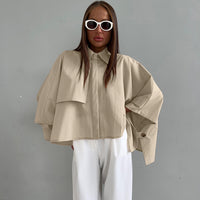 Women's Casual Batwing-sleeve Cardigan Shirt