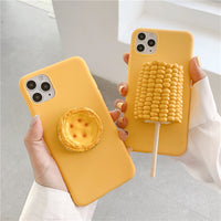 Suitable For 12 Corn On The Cob Egg Tart Pinch Three-dimensional Mobile Phone Case 11 Protective Cover
