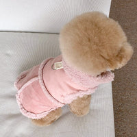 Pet Autumn And Winter Traction Warm Vest