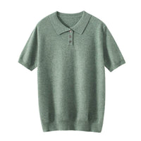 Polo Collar Cashmere Middle-aged Business Leisure Bottoming Shirt Pullover Sweater