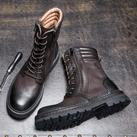 New British Retro Tooling Martin Boots Men's High Top