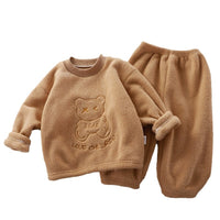 Boys And Girls Thermal Pajamas Suit
