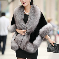 Women's Fur Talma Fur Warm Rabbit Fur Coat