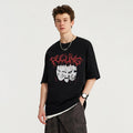 INF Men's Clothing Emotional Face Gothic Print T-shirt