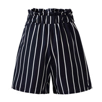 Fashion Striped Shorts Women's Casual Pants