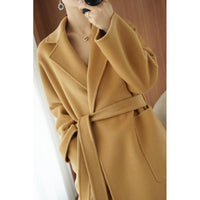 Hepburn Style Suit Collar Thickened Loose-fitting Jacket