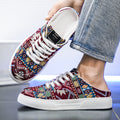 Lazy Semi Slipper Shoes Trendy Versatile Casual Canvas Shoes