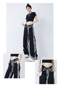 Women's American-style Retro Cuffed Jeans