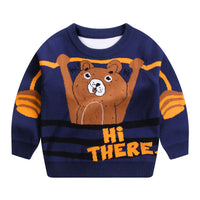 Children's Autumn And Winter New Double-layer Cotton Sweater