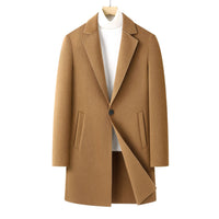 Autumn And Winter Men's Wool Double-faced Overcoat