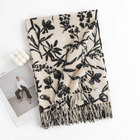 Artificial Cashmere Scarf Wholesale Cream Sweet Girl Style Scarf Shawl
