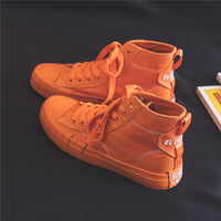 Women's Fashion Simple High-top Canvas Shoes