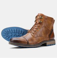 Large Size Men's Leather Boots Single Boots