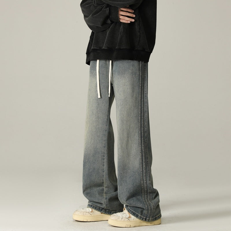 Sense Of Design Trendy Loose Striped Straight-leg Pants