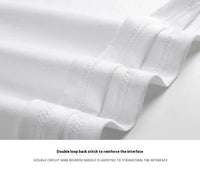 Niche Cotton Heavy Printed Short-sleeved T-shirt Loose Couple Casual