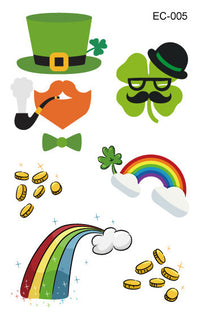Tattoo Sticker Paper Irish Festival Flag Children Face Pasters Tattoo Sticker