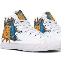 High Top Canvas Shoes For Printing Lovers