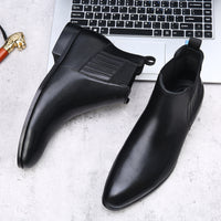 Men's Chelsea Boots Retro British Pointed High-top