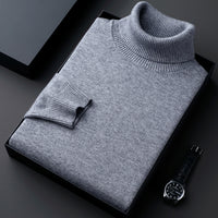 Imitation Knitwear Men's Turtleneck Color Thick Bottoming Shirt