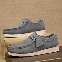 SpringSummer Matte Leather Snail Shoes Popular Online Soft Bottom Casual Leather Shoes Slip-on Gommino Men's Shoes