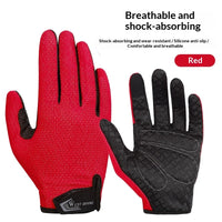 SpringSummer Cycling Gloves Touchscreen-Enabled Full-Finger Gloves For Motorcycles And Bicycles