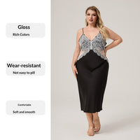 Womens Lace Sexy Nightgown Long Loungewear