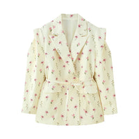 Women's Fashion Unique Sweet Floral Coat