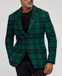 Spring Top Commute Leisure Printed Double Button Suit Jacket Men
