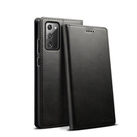 Calfskin Simple Mobile Phone Holster With Adsorption Stand