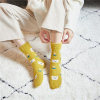 Mink Plush Thick Socks In Winter