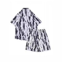 Casual Tie-dye Men's Loose Flower Shirt Suit