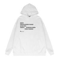 Men's Spring And Autumn Letter Print Top
