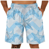 Men's Fashion Casual Print Sports Quick Dry Beach Pants