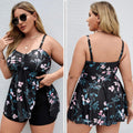 Women's Split Color Printing Swimsuit